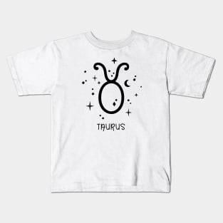 Taurus Celestial Zodiac Sign Symbol Kids T-Shirt